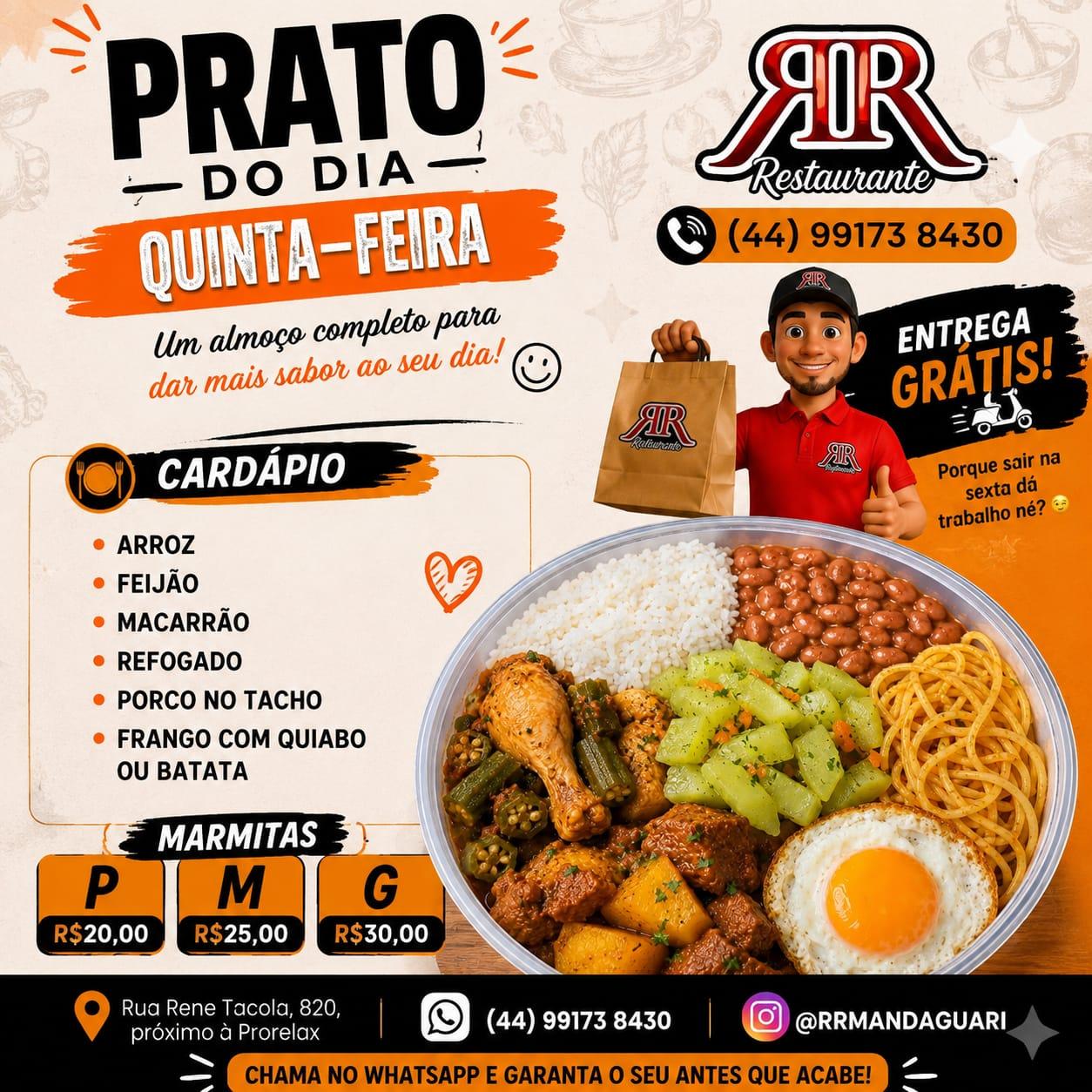 marmitex do dia