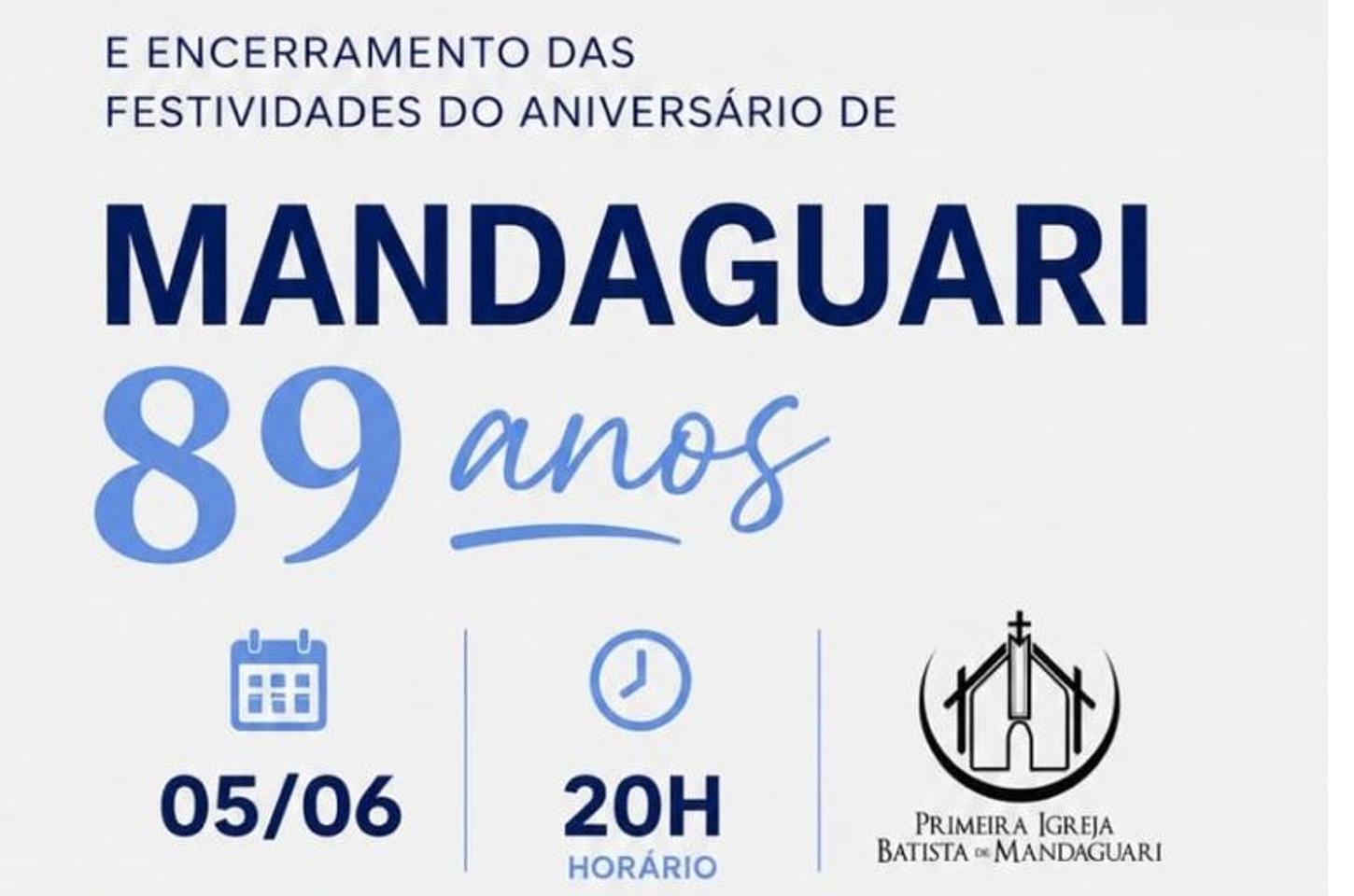 Culto de Ação de Graças marca encerramento das comemorações dos 89 anos de Mandaguari