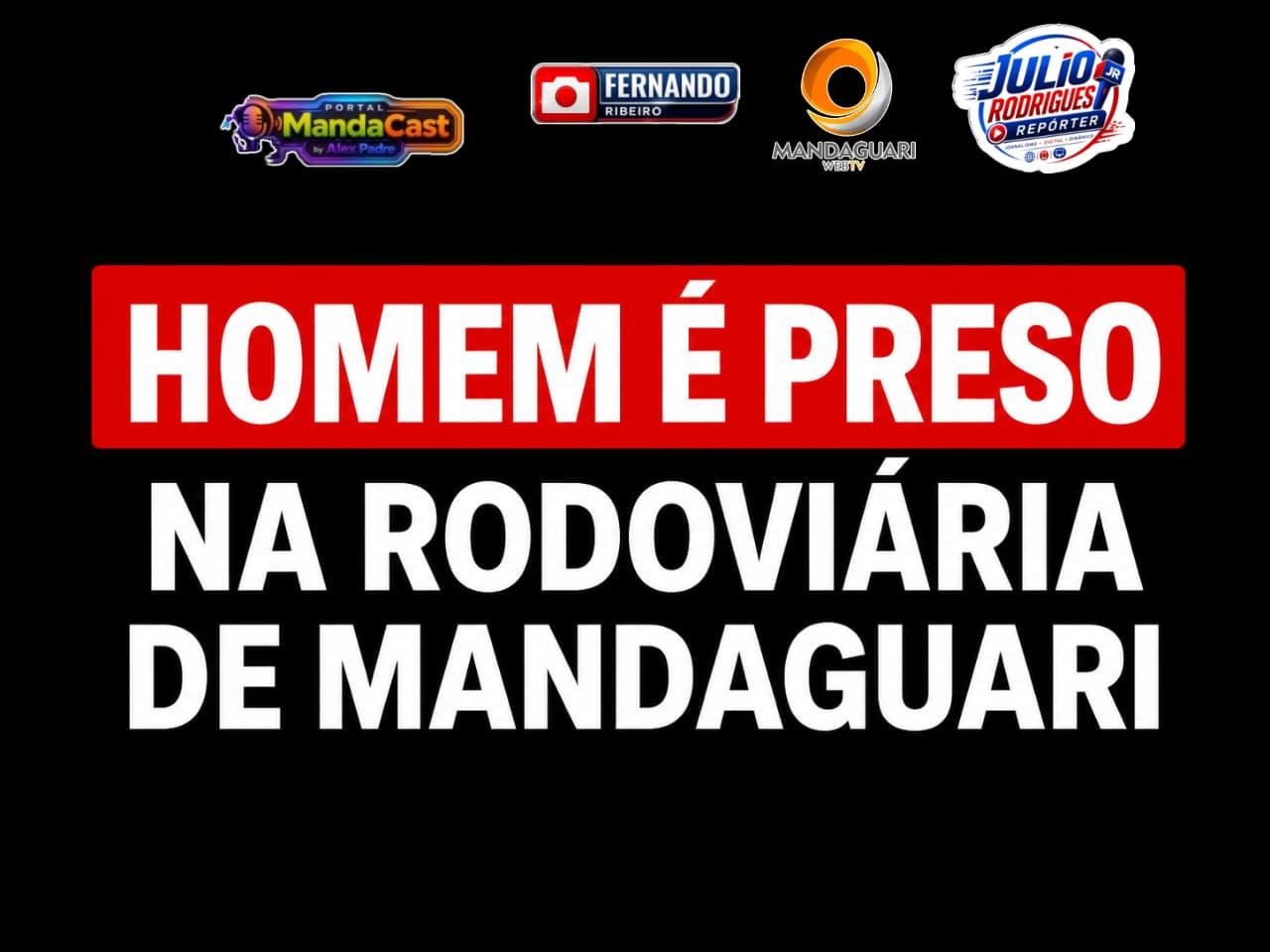 Homem é detido por suspeita de tráfico nas proximidades da Rodoviária de Mandaguari