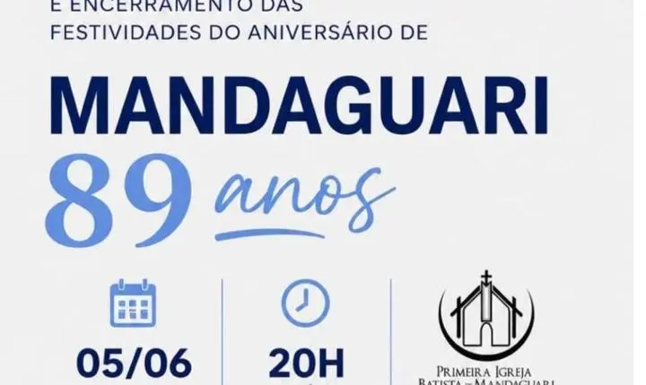 Culto de Ação de Graças marca encerramento das comemorações dos 89 anos de Mandaguari