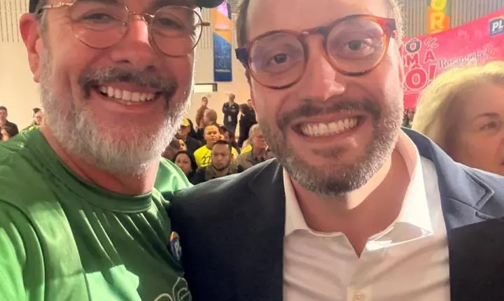 De Camarote: Ney da Retivale marca presença VIP na Convenção do PL e já canta vitória de Moro no 1º turno
