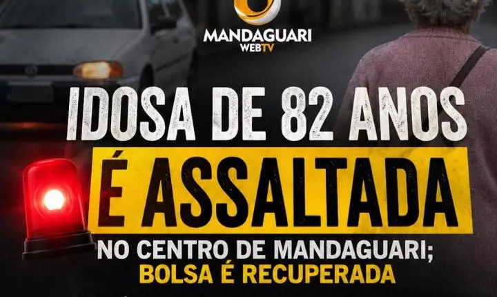 Idosa de 82 anos é alvo de assalto no centro de Mandaguari; bolsa é recuperada após perseguição