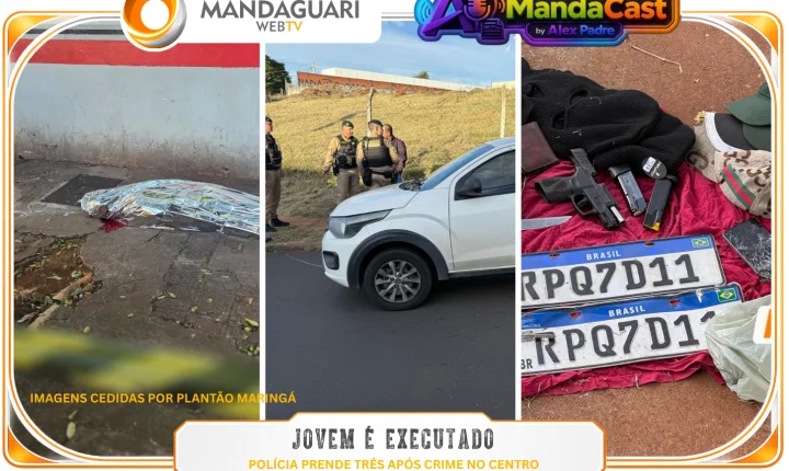Jovem é executado no centro de Maringá e polícia prende três a jato; rastro do crime aponta para dívida de agiotagem na Bahia