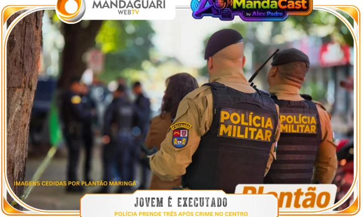 Jovem é executado no centro de Maringá e polícia prende três a jato; rastro do crime aponta para dívida de agiotagem na Bahia