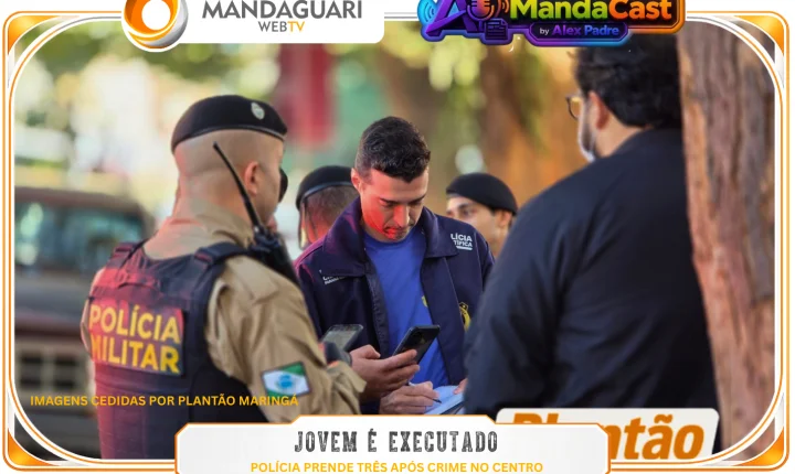 Jovem é executado no centro de Maringá e polícia prende três a jato; rastro do crime aponta para dívida de agiotagem na Bahia