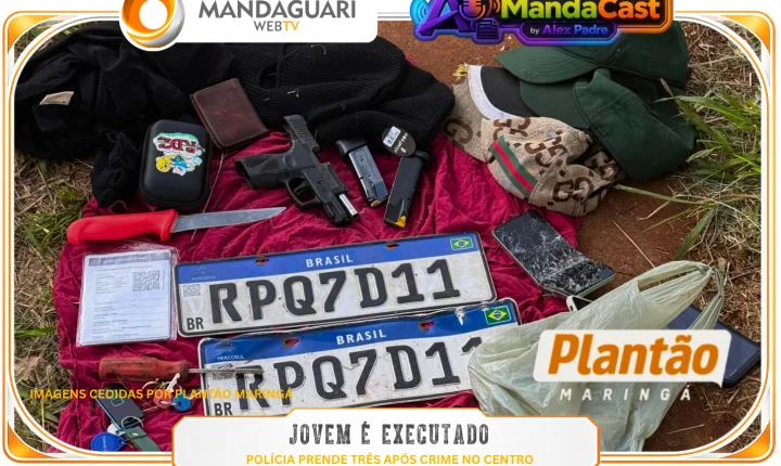 Jovem é executado no centro de Maringá e polícia prende três a jato; rastro do crime aponta para dívida de agiotagem na Bahia